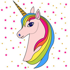 Pink unicorn head 2