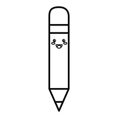 pencil write kawaii character vector illustration design