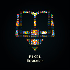 Book - pixel illustration.