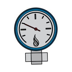 measuring gauge icon image vector illustration design 