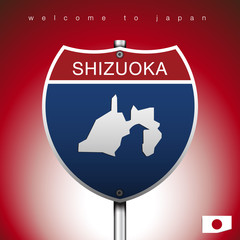 Fototapeta premium The City label and map of Japan In American Signs Style