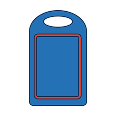 wooden cutting board kitchen equipment vector illustration