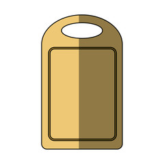 wooden cutting board kitchen equipment vector illustration