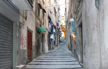 Stereotypical Naples street or neighborhood