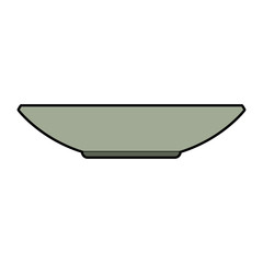 bowl dishware prepare food kitchen utensil vector illustration