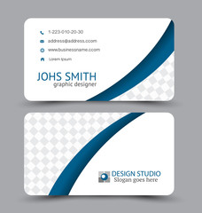 Business card. Design set template for company corporate style. Vector illustration.