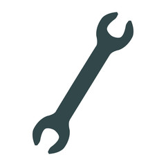 wrench tool or spanner equipment construction vector illustration