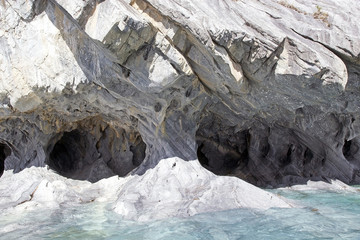 Caves at the General Carrera Lake, Patagonia, Chile