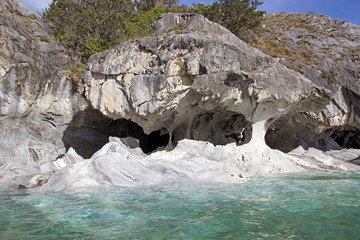 Caves at the General Carrera Lake, Patagonia, Chile
