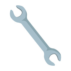 wrench tool or spanner equipment construction vector illustration