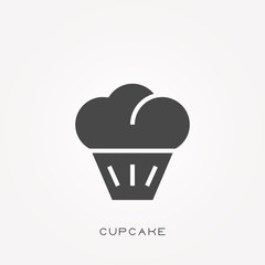 Silhouette icon thermos