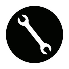 wrench tool or spanner equipment construction vector illustration