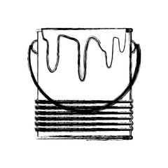paint bucket color repair symbol vector illustration