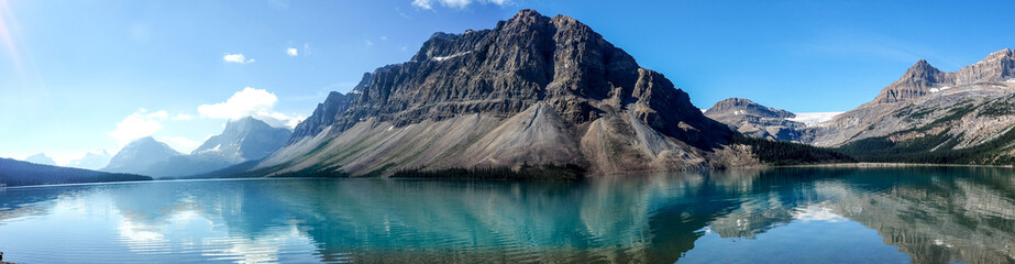 Bow Lake, Bow Glacier, Canada - obrazy, fototapety, plakaty