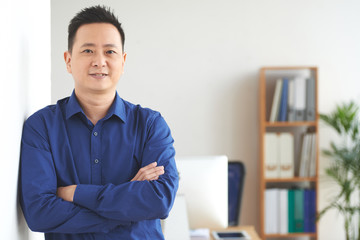 Confident business executive