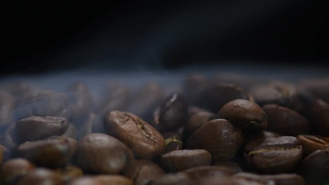 Roasting Coffee Beans with the smoke.