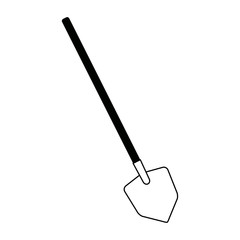 shovel building tools for work instrument for diging vector illustration