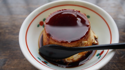 大分　地獄プリン　