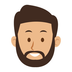 Fototapeta premium man character face avatar male vector illustration