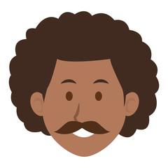 man character face avatar male vector illustration