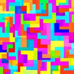 Abstract colorful background with geometric shapes. Bright mosaic