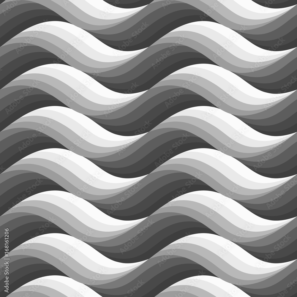 Canvas Prints abstract geometric graphic seamless pattern stylized waves