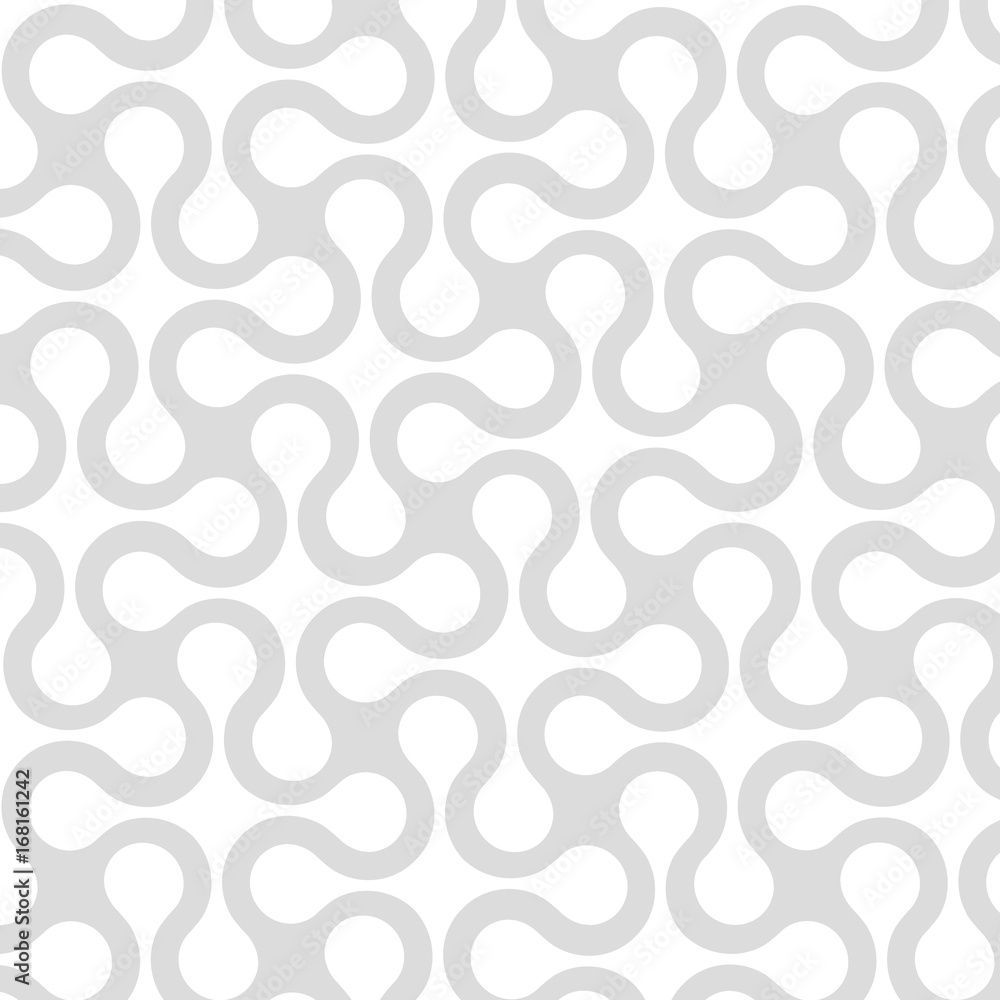 Canvas Prints abstract geometric seamless pattern with curved stripes, lines