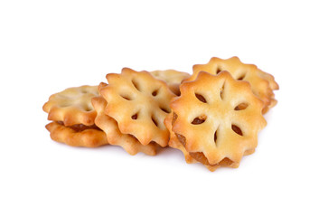 pineapple biscuit on white background