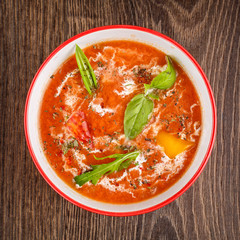 Tomatoes cream soup