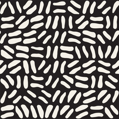 Seamless freehand pattern. Vector abstract rough lines background. Hand drawn strokes.
