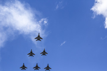 Air show Air parade in Poland