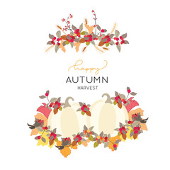 autumn and fall flower with text