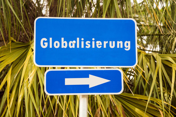 Schild 272 - Globalisierung - obrazy, fototapety, plakaty