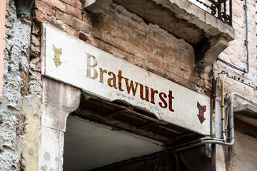 Schild 226 - Bratwurst