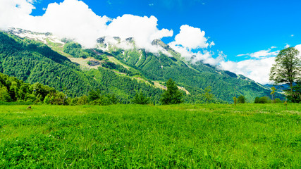 Fototapeta na wymiar Caucasus mountains. mountain landscape