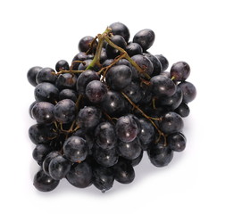Dark grapes, isolated on white background