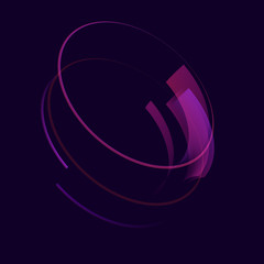 Stylish magical effect vector design. Virtual beauty shine abstract background