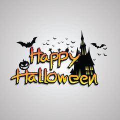 Halloween Vector Design Background, vector illustration.