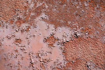 Rusted metal abstract texture, closeup macro shot