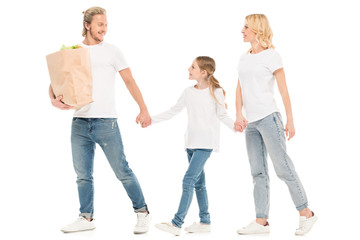 Obraz premium family with paper bag