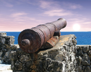 Cannon at dawn