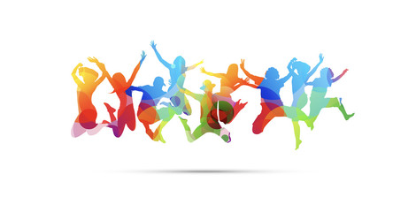 bambino, saltare, cromoterapia, gioco, giocare © xyz+