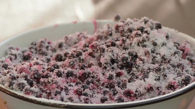 Mixed blackurrant with sugar