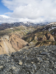 Sur les hauteurs du Landmannalaugar (Islande)