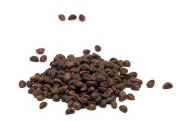 The Seed Coffee isolated on white background.
