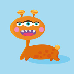 Cute monster vector for kids and toy