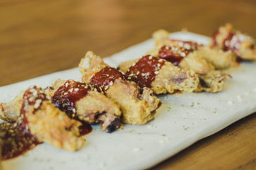 Korean sauce fried chickens