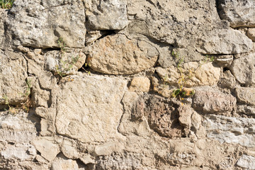 Pattern of chalk stones, wall texture and background