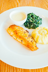 Salmon steak