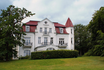 Fototapeta na wymiar Villa Staudt in Heringsdorf